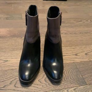 Black and Tan Aldo leather boots size 7.5